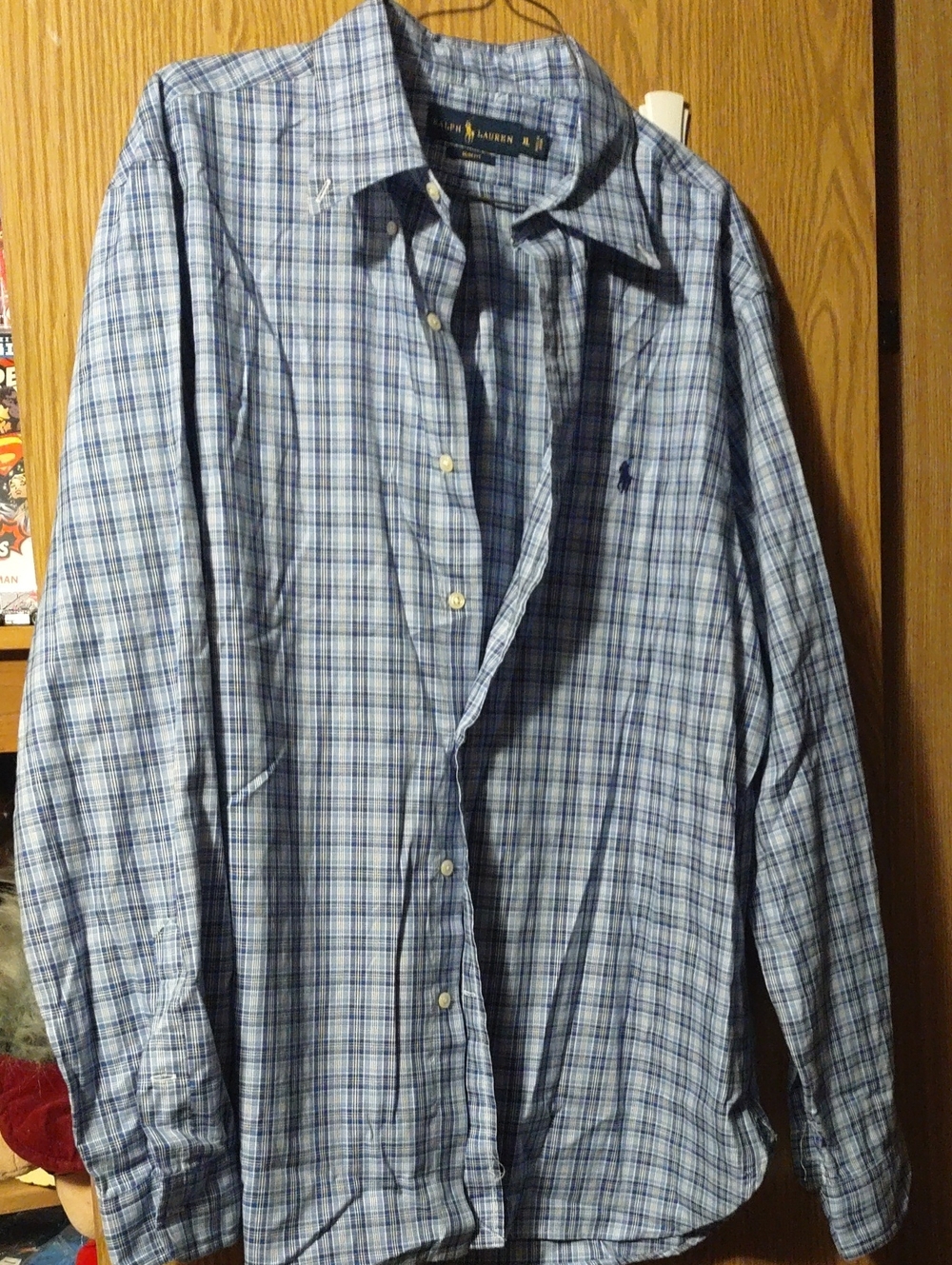 Polo by Ralph Lauren Light Blue Plaid Long-Sleeve Button-Down Shirt